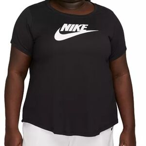 Nike Women's Black Short Sleeve Cotton Tee NWT Size 3X